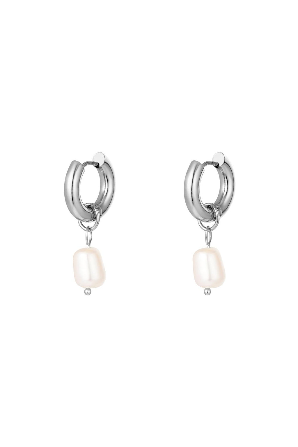 Orecchini Hoop con Perla