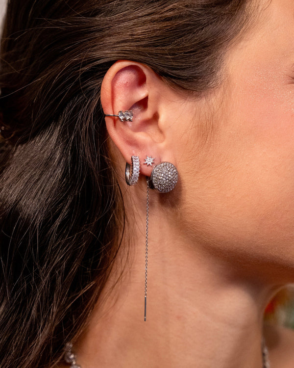 Sparkling Button Earrings