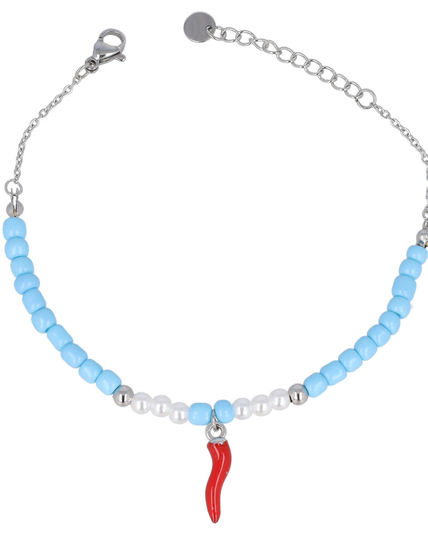 Colorful bracelet with horn