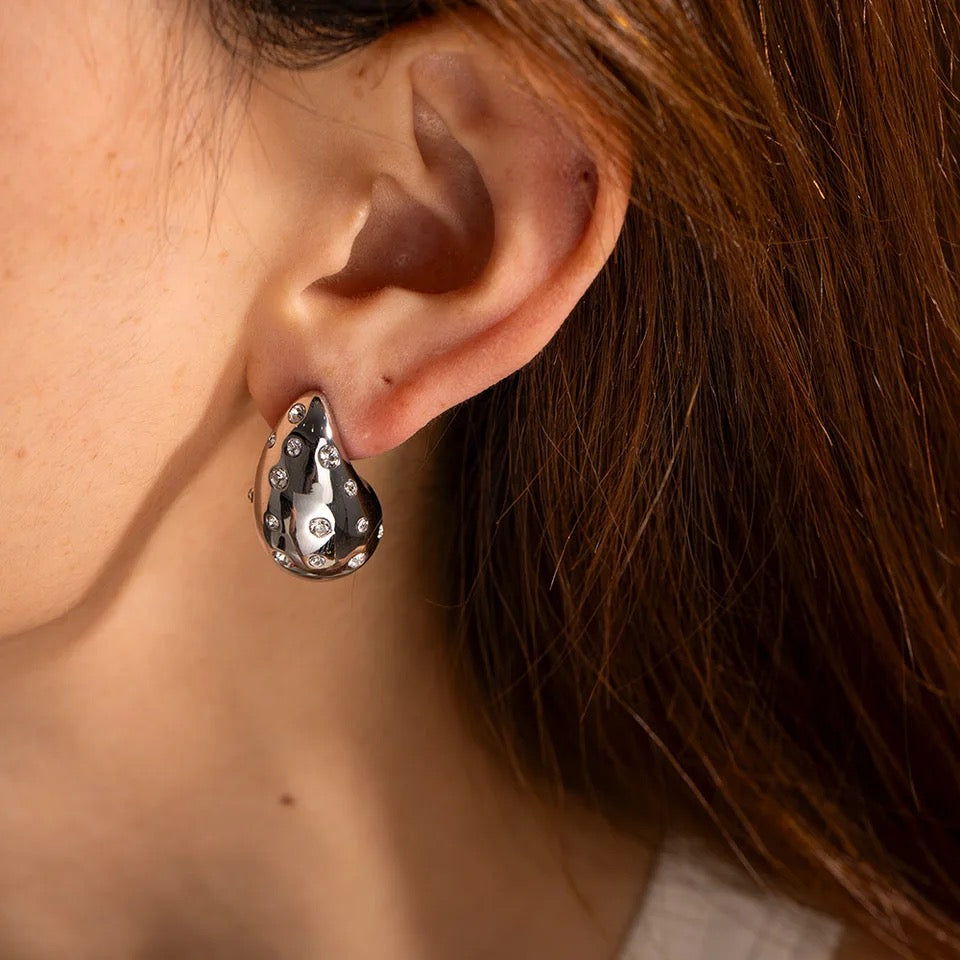 Sparkling Drop Earrings