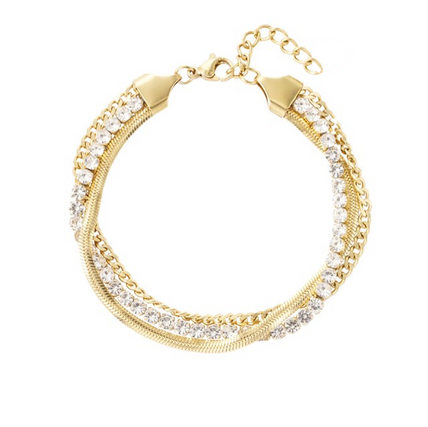 Triple Harmony Tennis Bracelet