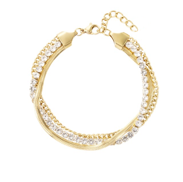 Triple Harmony Tennis Bracelet