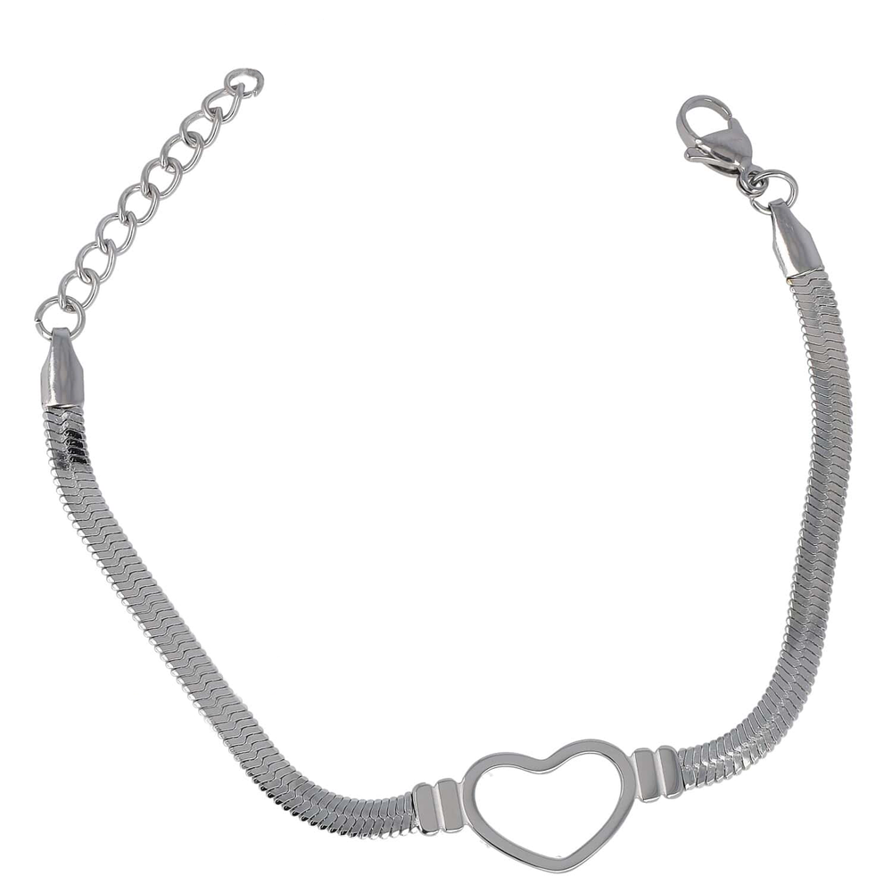 Snake bracelet with heart
