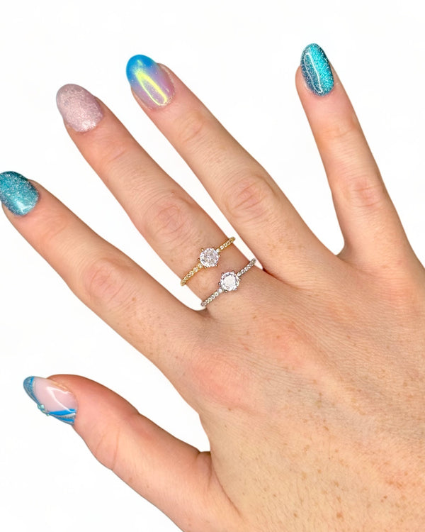Anello Solitario Cristelle