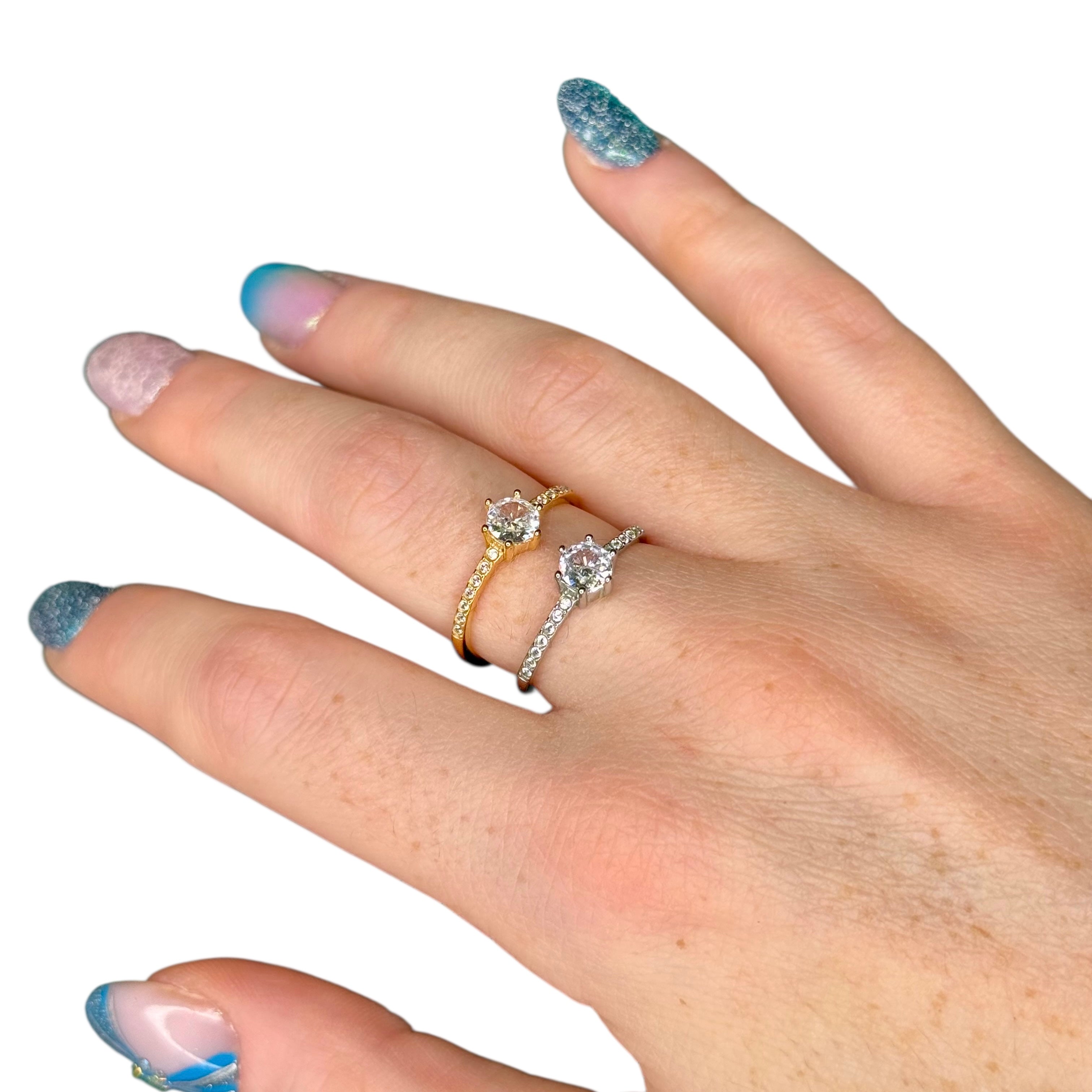 Anello Solitario Cristelle