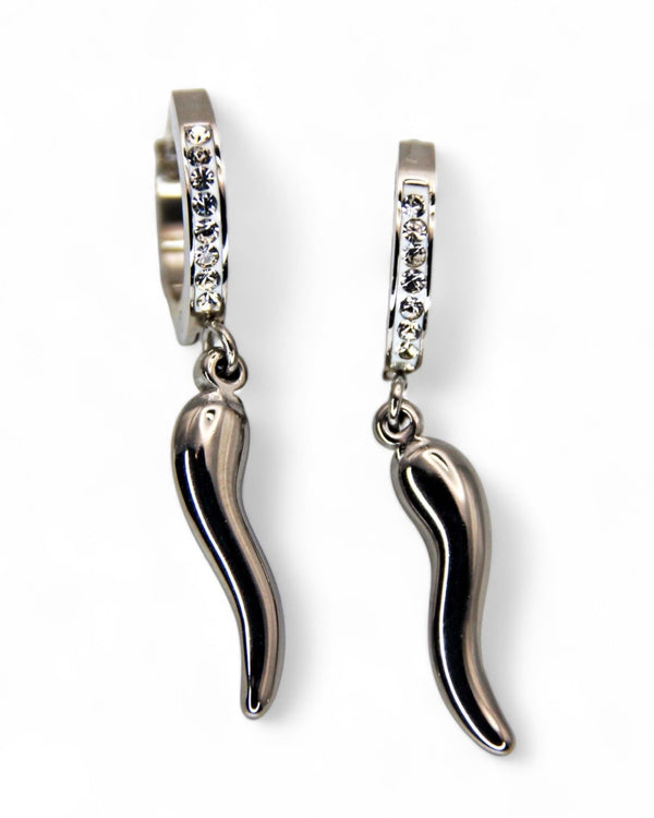 Horn Hoop Earrings