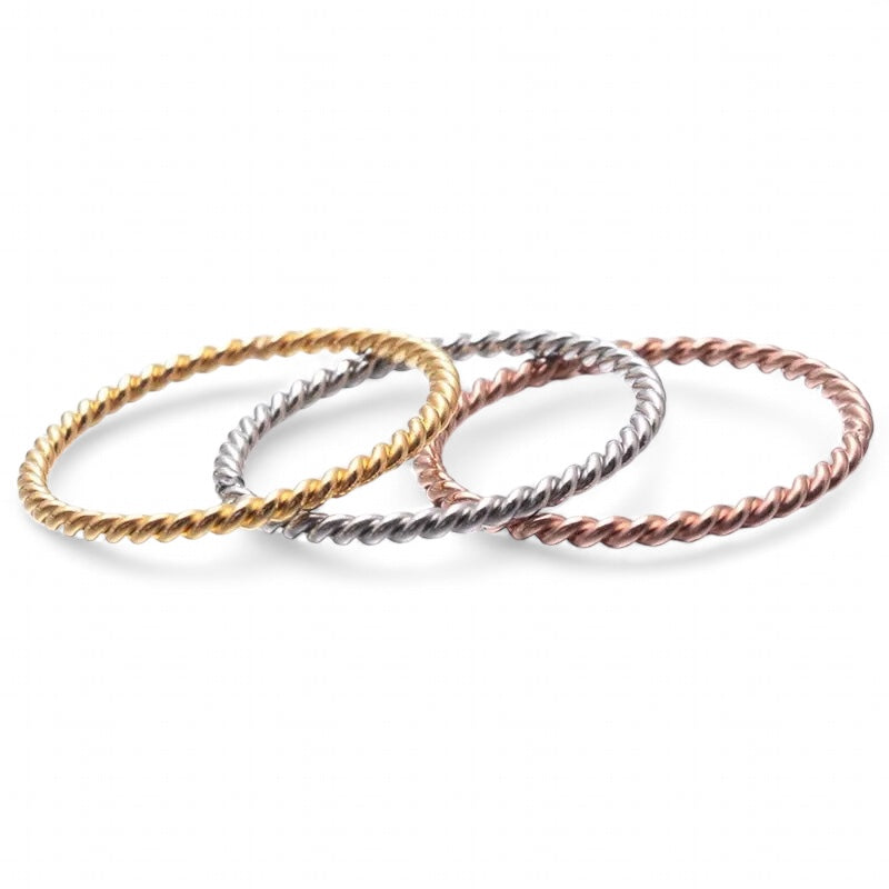 Braided wedding ring