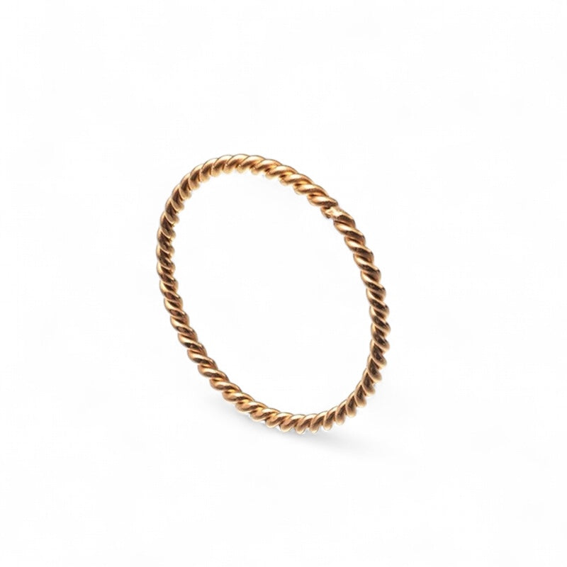 Braided wedding ring